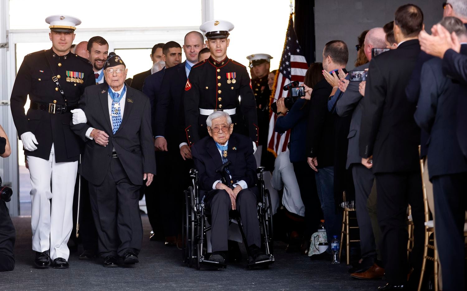 World War II Medal of Honor recipient Marine Corps warrant officer Hershel "Woody" Williams...