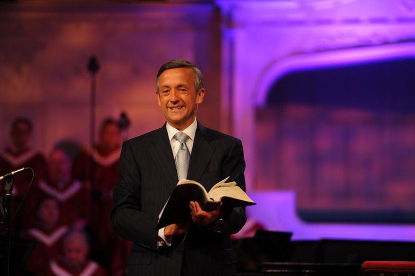 This undated photo provided by First Baptist Church shows the Rev. Robert Jeffress.