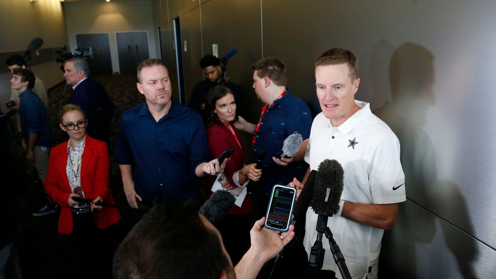 Dallas Cowboys special teams coach John Fassel answers questions from the media at The Dallas Cowboys headquarters at The Star in Frisco on Monday, January 27, 2020.