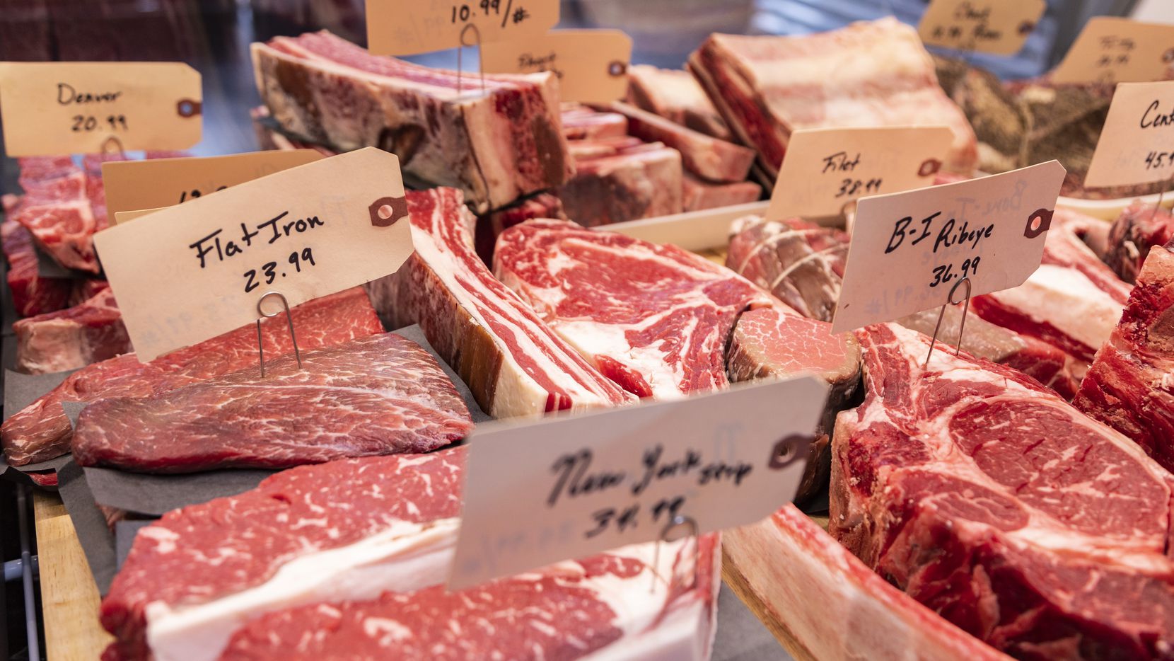 While Custom Meats will likely become known for its beef cuts (pictured here), it also sells...