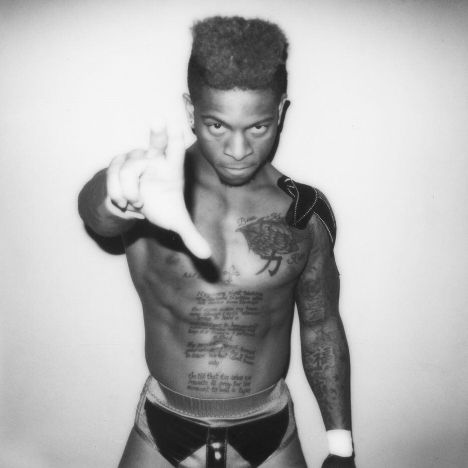 Professional wrestler Lio Rush poses for a portrait by photographer Michael Watson. The...