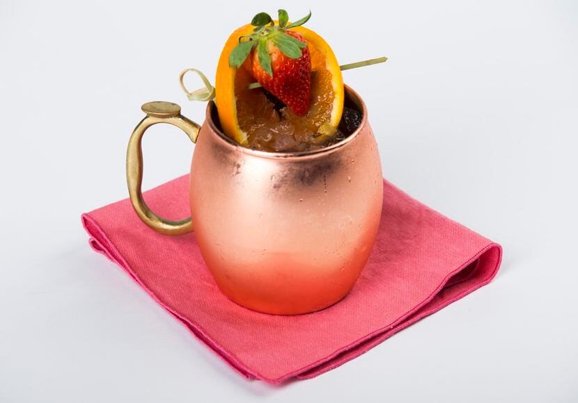 Hibiscus Mule With Aperol 
