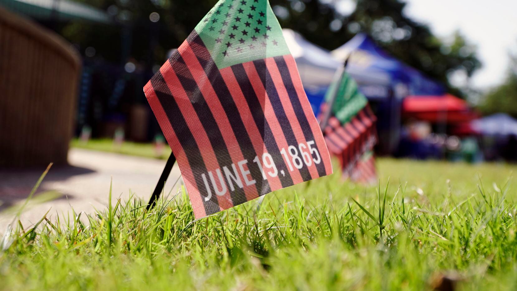 The community came out for the Dallas Juneteenth Festival at the MLK Library in Dallas,...