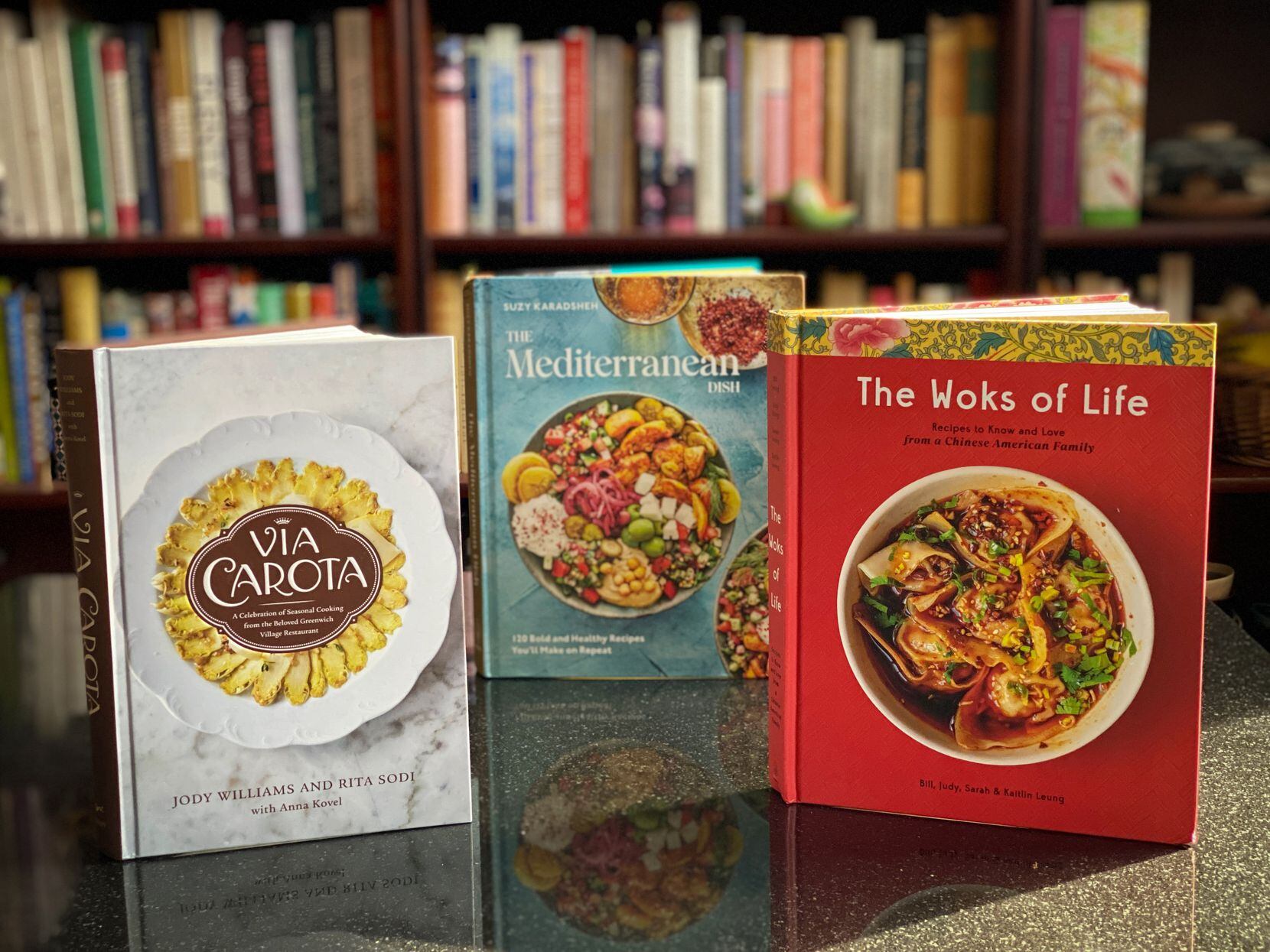Three cookbooks for fall 2022: Via Carota, by Jody Williams and Rita Sodi with Anna Kovel;...