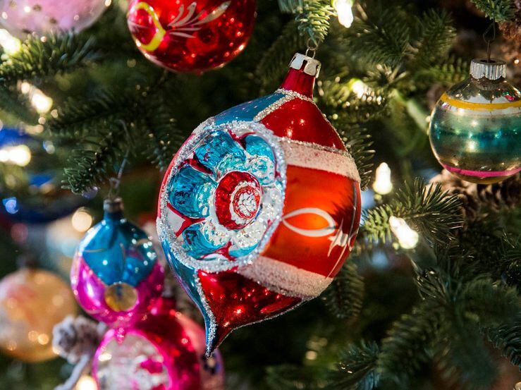 Vintage Christmas tree ornaments 
