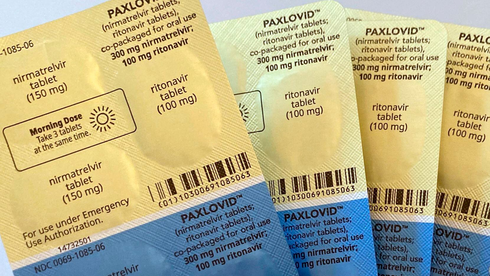 En esta imagen se observan dosis del medicamento antiviral Paxlovid, el lunes 1 de agosto de...