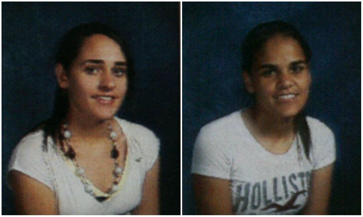 Amina Said (left) and Sarah Said in their Lewisville ISD school portraits.