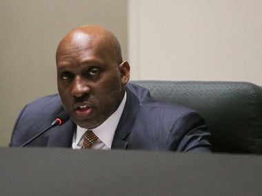 Dallas City Manager T.C. Broadnax speaks during a June 12 City Council meeting. Ahead of the...