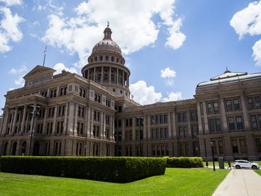 The north west side of the Texas capitol building on Wednesday, July 19,  in Austin, Texas. (Ashley Landis/The Dallas Morning News)
