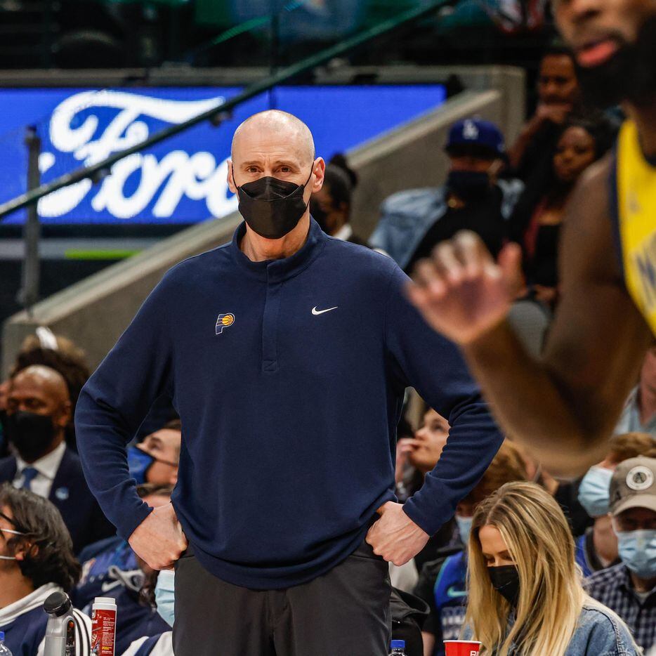 Indiana Pacers coach Rick Carlisle during the second half at the American Airlines Center in Dallas on Saturday, January 29, 2022.