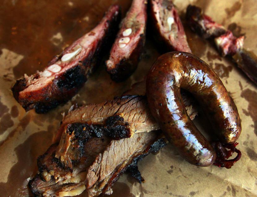 Lockhart Smokehouse sells sausage from Kreuz Market in Lockhart, Texas. It's the only place...