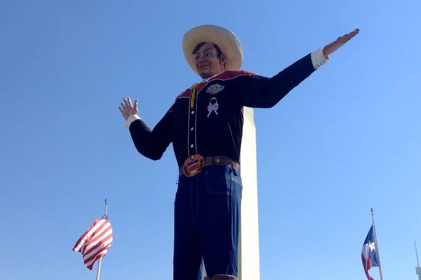 Big Tex en la Feria Estatal de Texas. 
