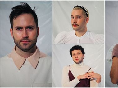 Clockwise, from left: Justin Locklear, William Acker, Elaina Alspach and Colby Calhoun star in the play "Things Missing/Missed" created by Undermain Theatre associate artistic director Danielle Georgiou and her partner Justin Locklear.