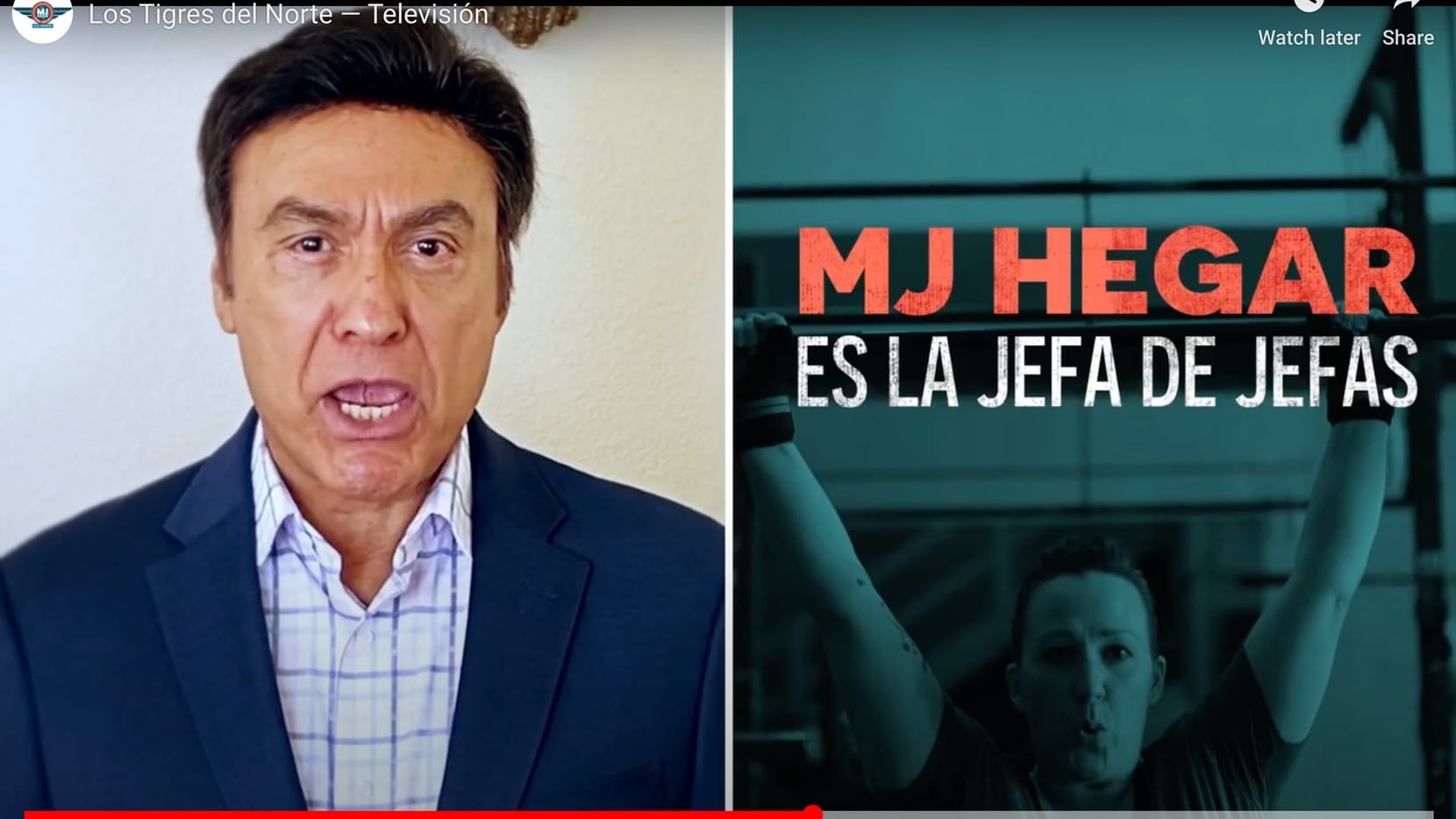 Jorge Hernández, de los Tigres del Norte, participó en un anuncio a favor de la campaña de...