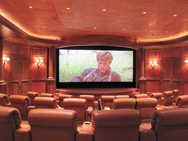 The Lodge at Mesa Vista ranch includes a private theater that seats 30.