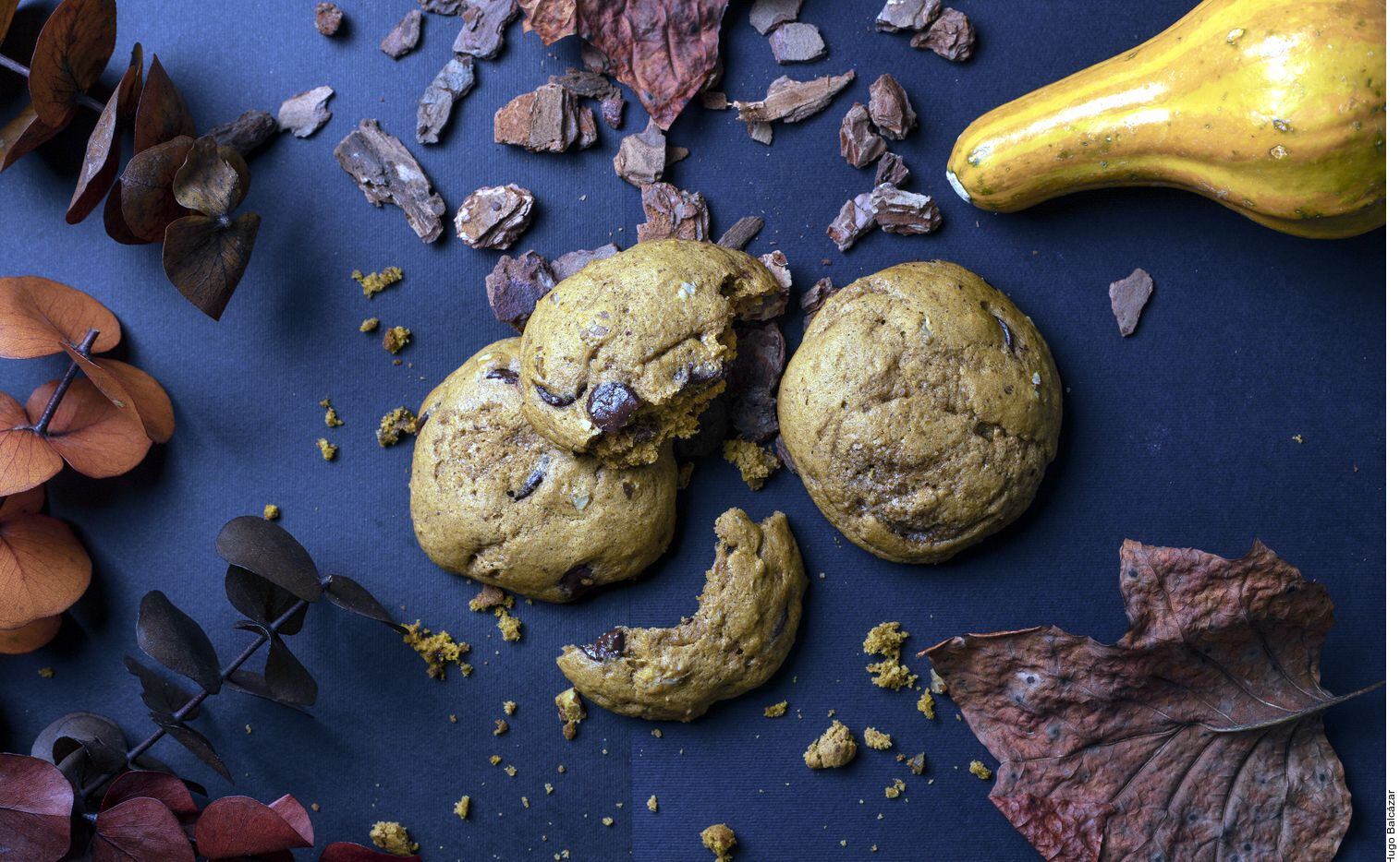 Receta para preparar galletas de calabaza y chocolate