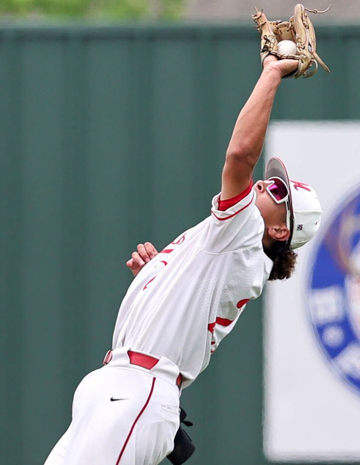MacArthur shortstop Nolan Bernal comes up with a nice catch against South Grand Prairie...