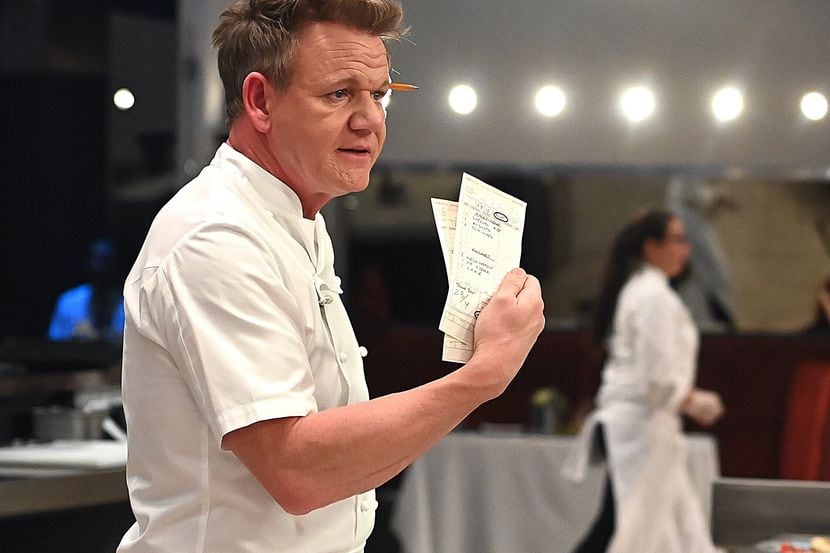 TV chef Gordon Ramsay is tough on contestants on Fox show "Hell's Kitchen." But at the end...