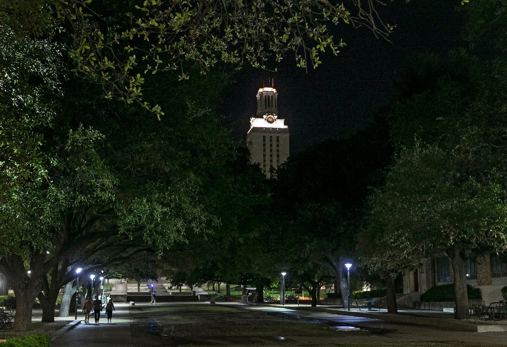 The University of Texas announced in March that the group would be banned through May 2025....