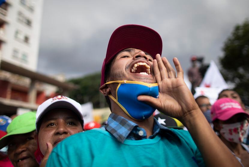 En Venezuela las protestas contra el presidente Nicolás Maduro fueron masivas.