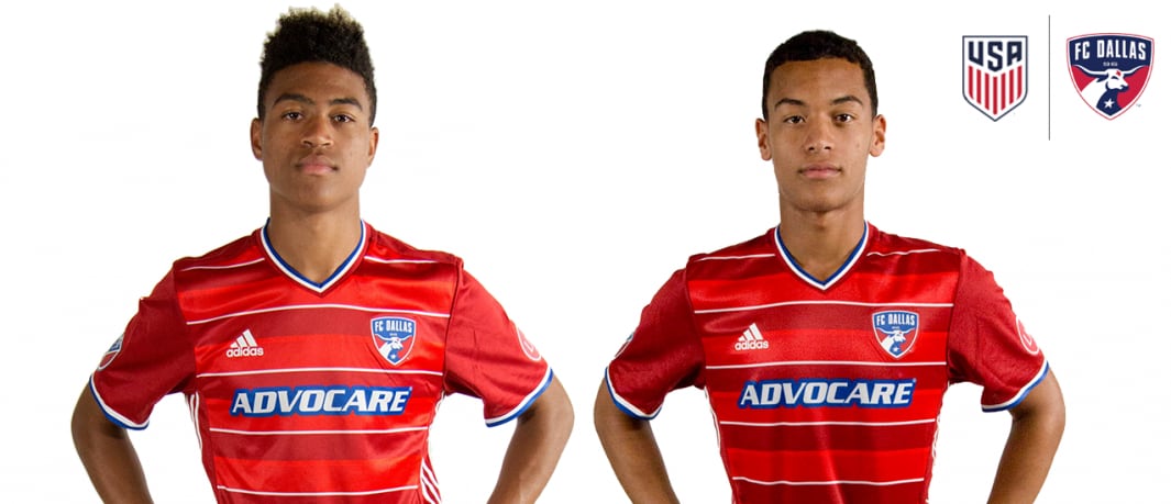 Shaft Brewer (left) and Brandon Servania (right) when they were with the FCD Academy.