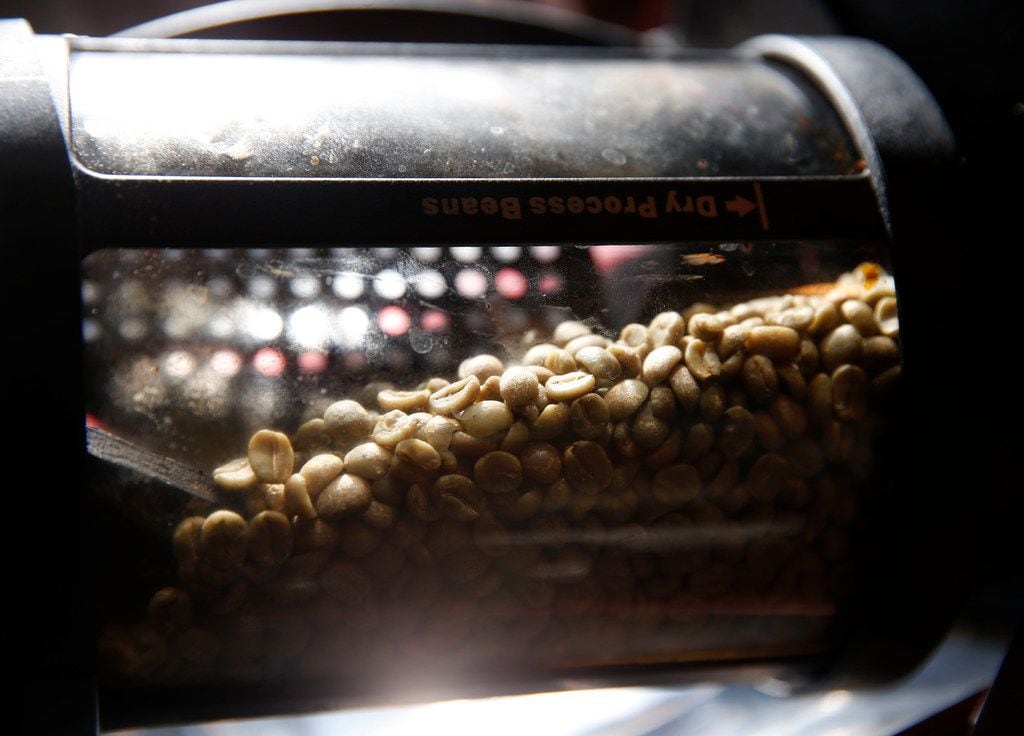 Keith Marton roasts Sweet Maria's Brazil Dry Process Serrinha Yellow Bourbon green coffee beans.