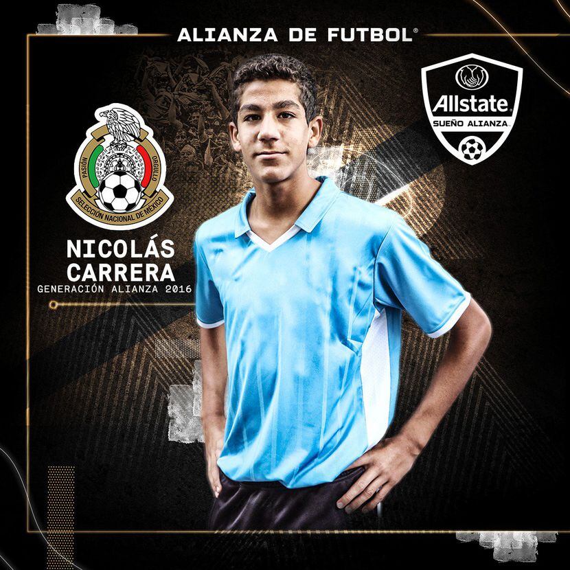 Nicolás Carrera participó de las visorias de Alianza de Futbol en 2016.
