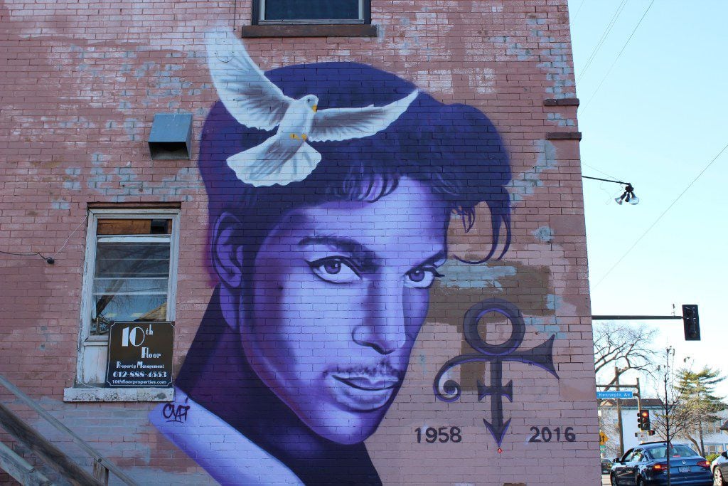 Visual odes to Prince have been popping up around Minneapolis. (Meet Minneapolis) 