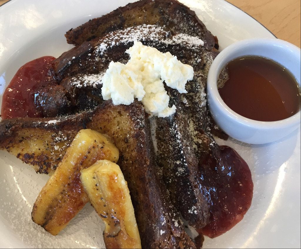 The Brioche French Toast at The Market at Bonton Farms includes house made jam & Whip Cream...