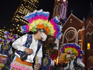 Despite the pandemic, people throughout the region will participate in the celebration of the Virgin of Guadalupe, which often includes the dance of the matachines as pictured in this file photo.