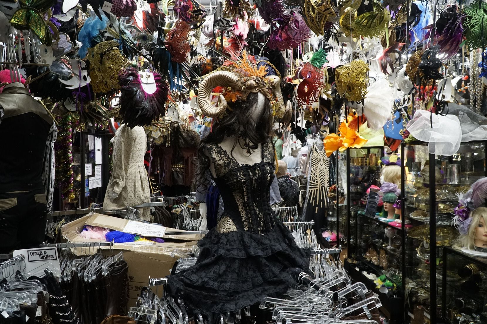 Dallas Vintage Shop overflows with costumes and accessories. 