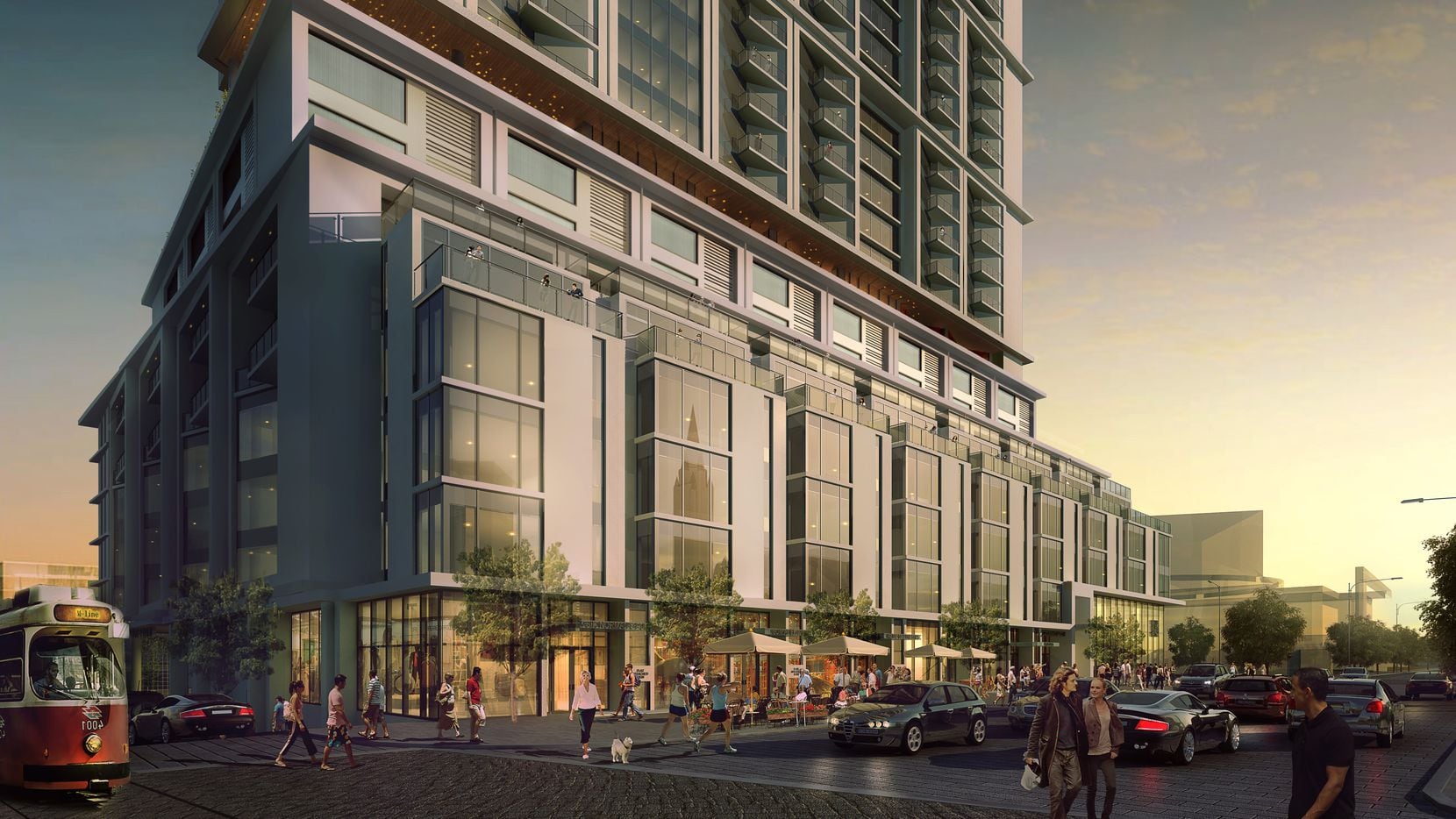 The Atelier apartments will be built in downtown Dallas' Arts District.