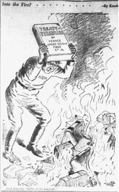 Cartoon featured in the May 16, 1933 edition of The Dallas Morning News.