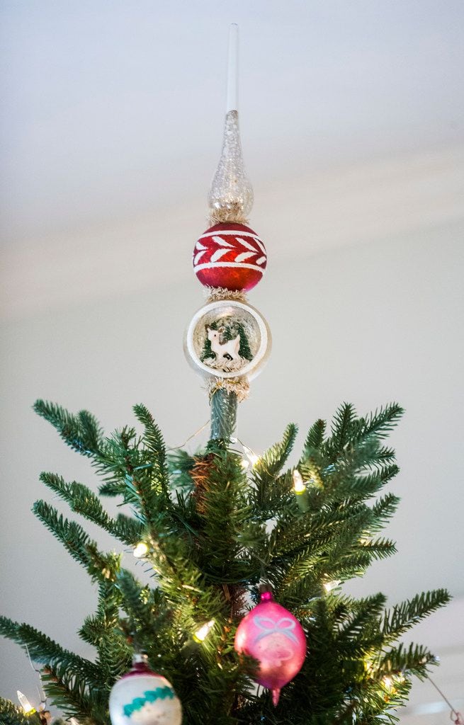A collection of vintage Christmas ornaments and decorations 