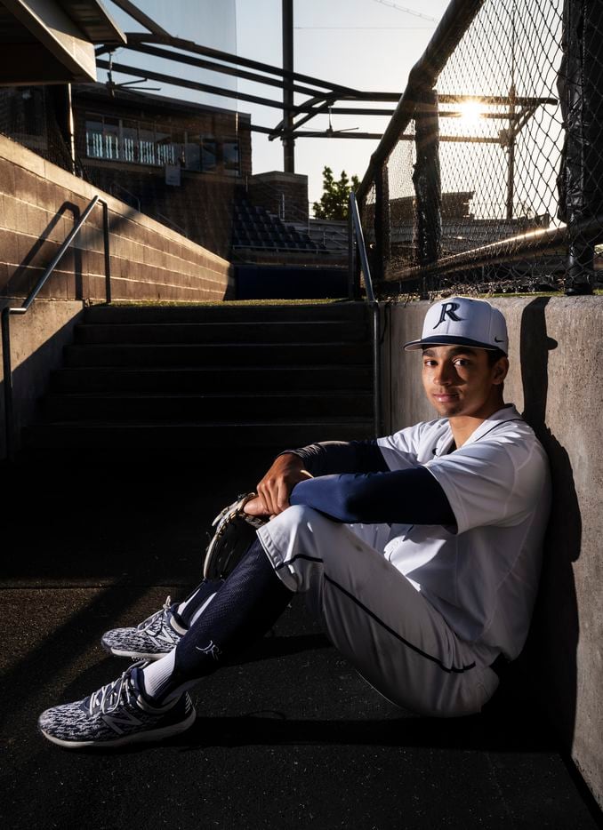 Jesuit senior shortstop Jordan Lawlar, 18, in the dugout of the Jesuit Rangers on the campus of Jesuit College Preparatory School of Dallas, on Tuesday, May 04, 2021.