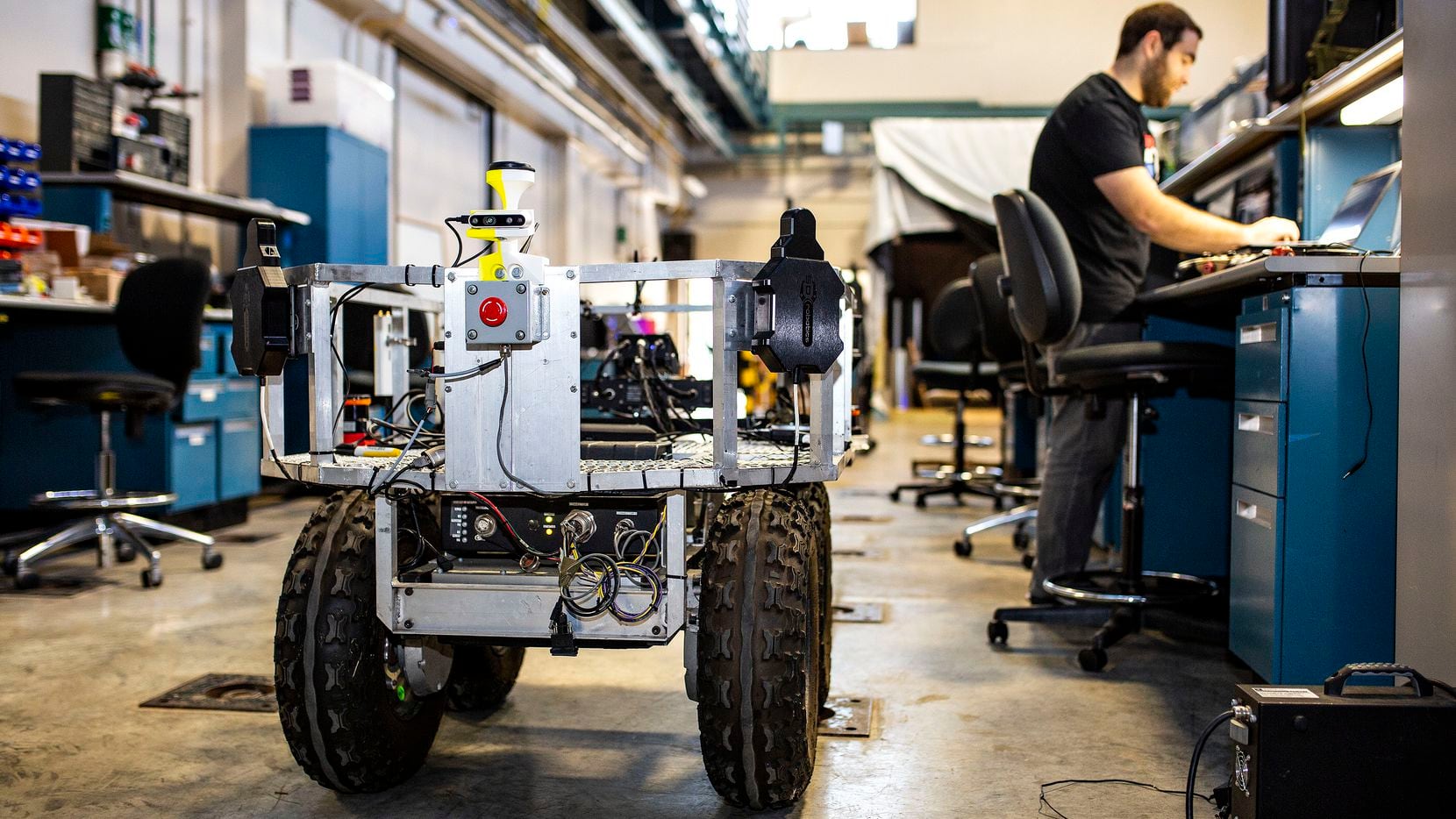 The U.S. Army Futures Command sent a vehicle to the Nuclear and Applied Robotics Group lab...