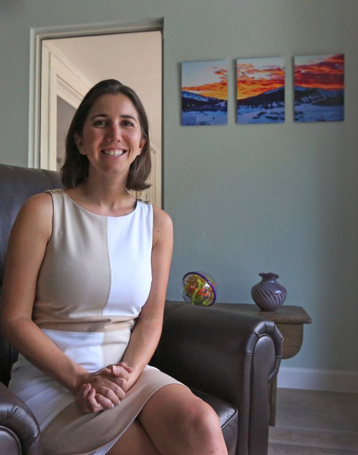 Sadie Funk, the CEO of First3Years, is pictured at her home in Dallas on Friday, June16,...