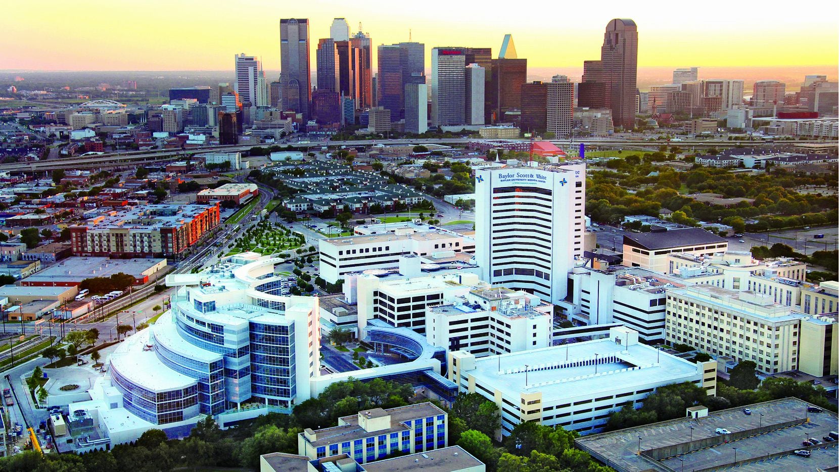 Baylor Scott & White Health’s Dallas campus, which includes Baylor University Medical Center.