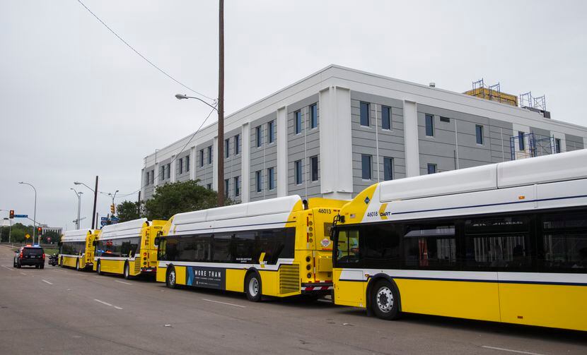 Ridership on DART buses and trains has plummeted during the pandemic. The agency expects to...