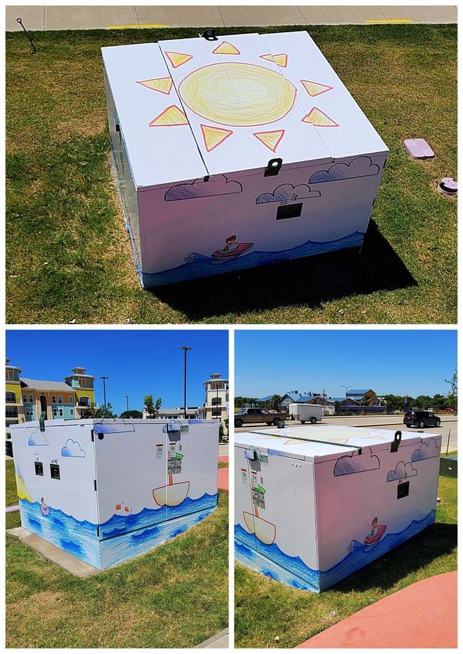 The town of Little Elm partnered with the local Signarama to wrap public utility boxes in an...