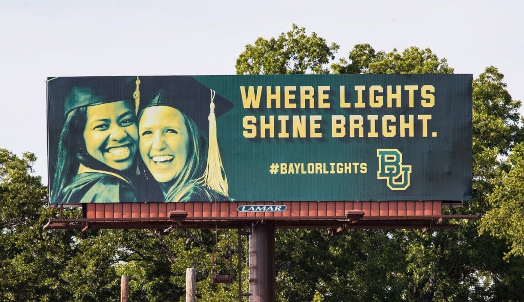 One of the billboards that lines I-35 in Waco.