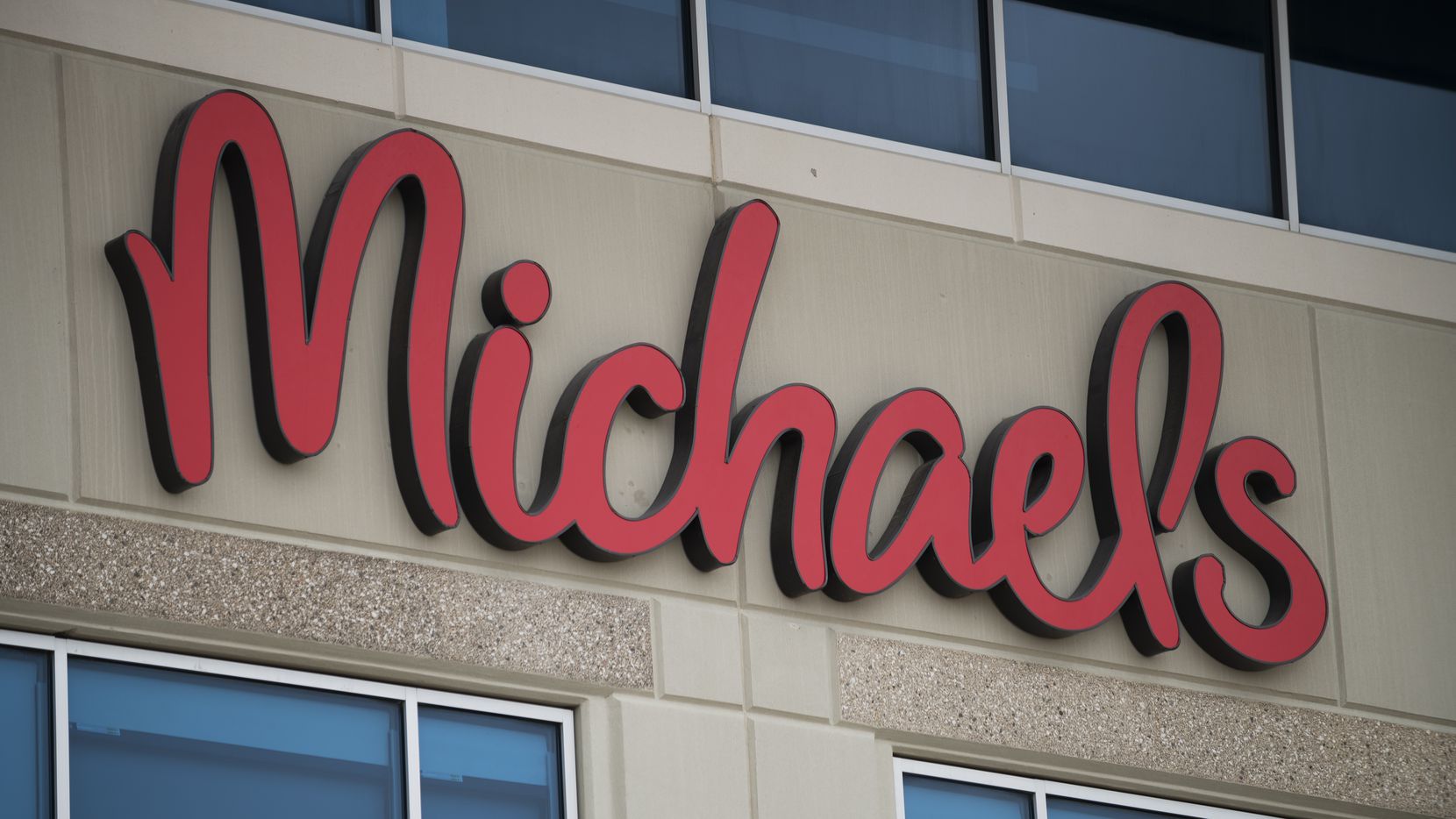 Exterior of the Michaels Cos. headquarters in Irving. The largest U.S. arts and crafts...