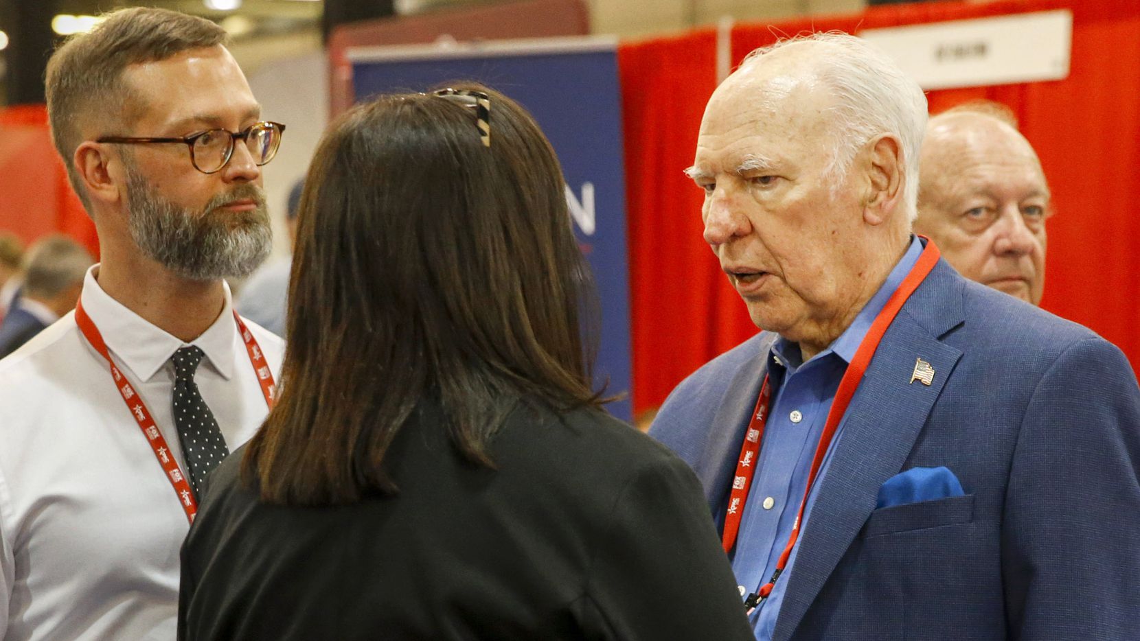Rafael Cruz, father of Sen. Ted Cruz speaks with attendees at the Conservative Political...