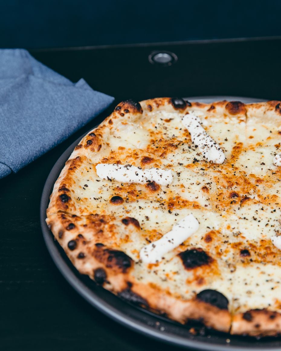 Pizzana's cacio e pepe pizza is one of it's most interesting options, says co-owner Candace...