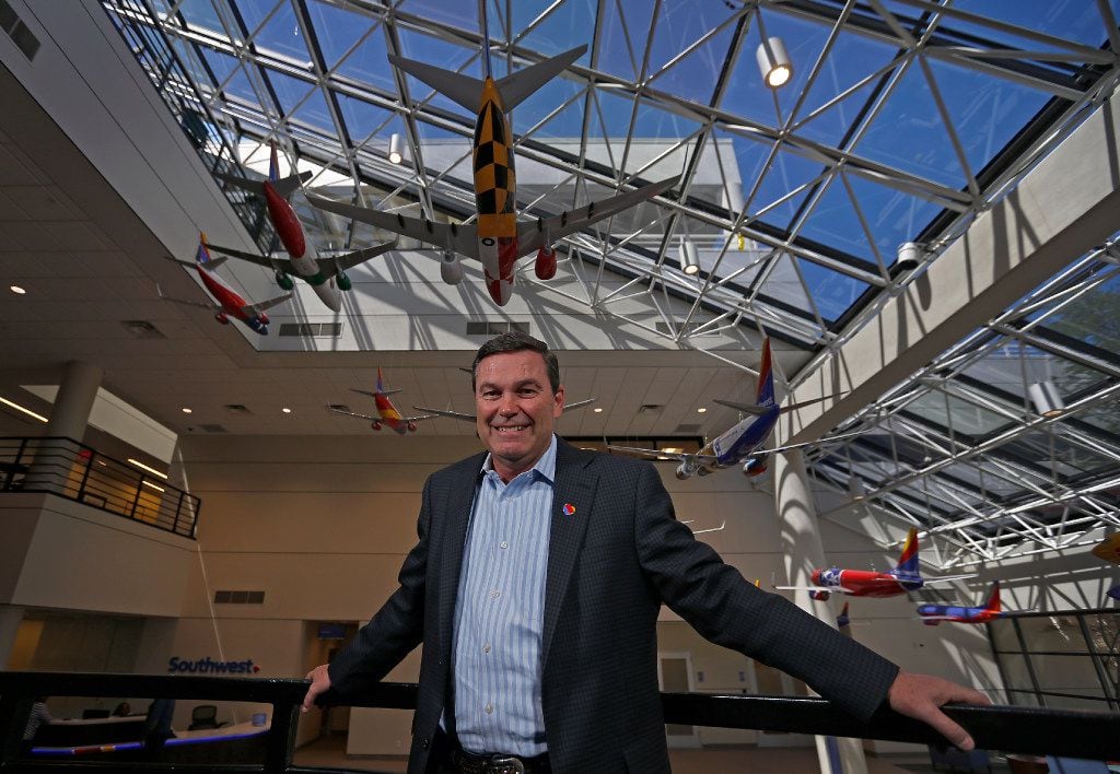Tom Nealon, new president of Southwest Airlines, poses for a photograph at the carrier's...