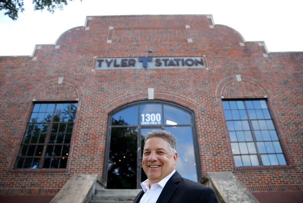 Monte Anderson poses for a portrait in front of Tyler Station in Dallas on Tuesday, June 19,...