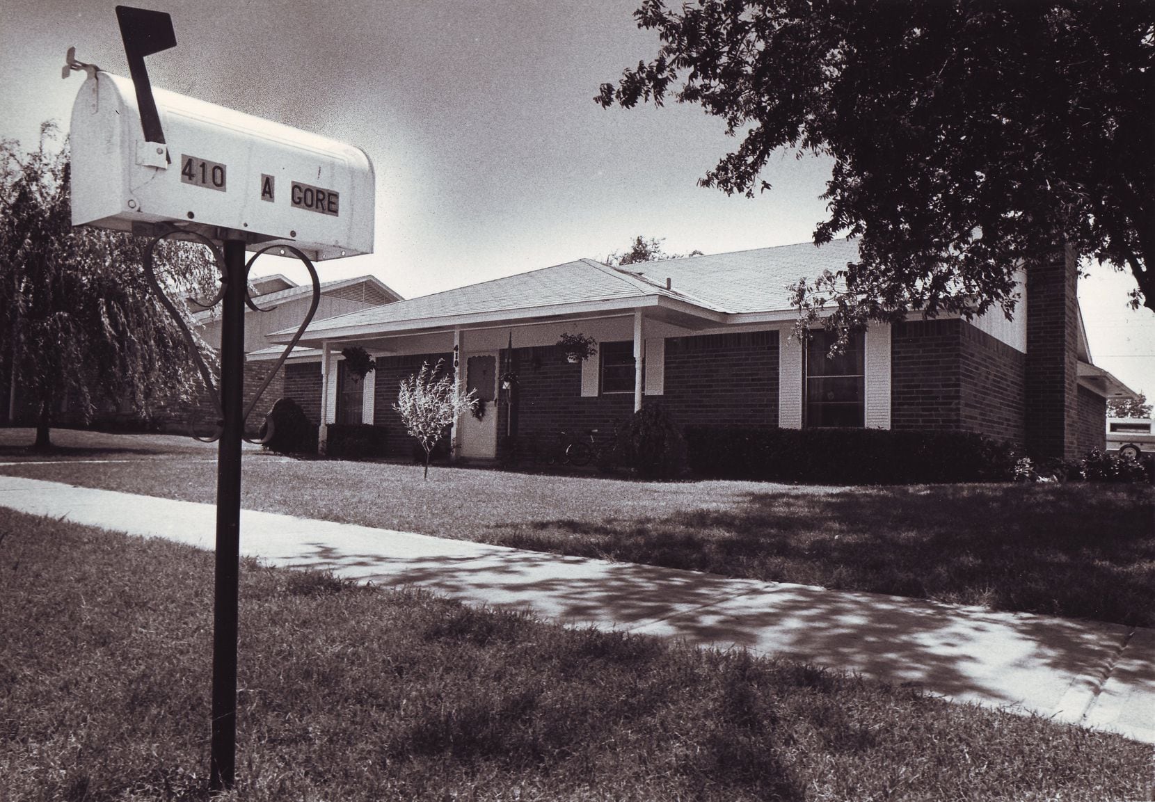 This 1980 file photograph shows the house in Wylie, Texas where Betty Gore was attacked and...