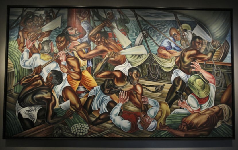 The Talladega murals, which are considered Hale Woodruff's greatest artistic achievement,...