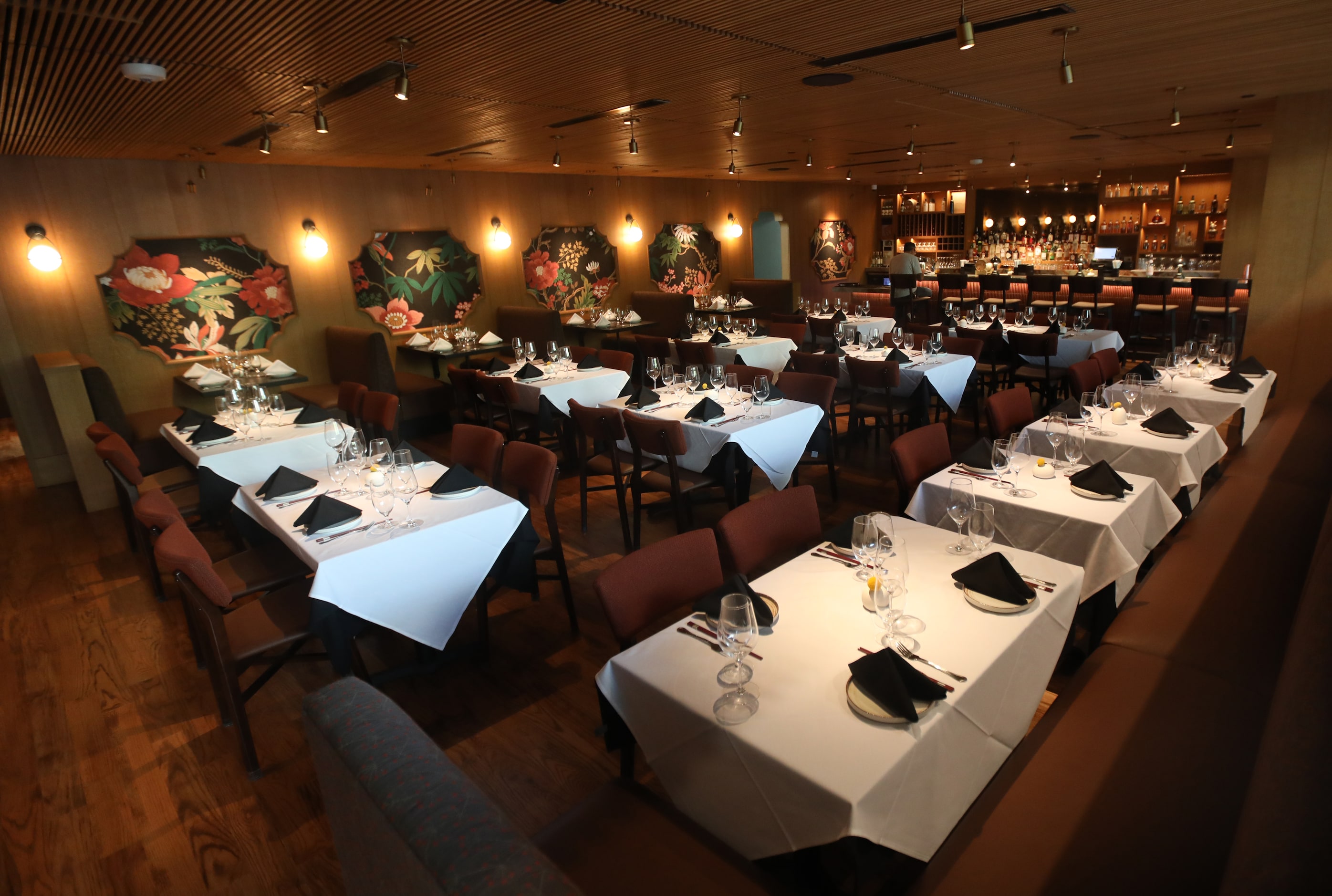 The dining room at Feng Shui, a new restaurant in Dallas, Texas, Tuesday, October 22, 2024