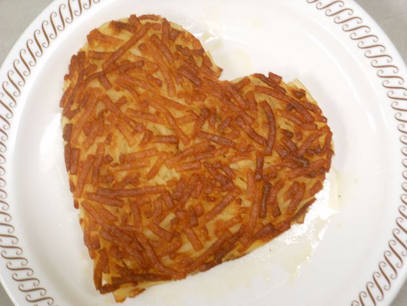 Waffles and hash browns for Valentine's Day? Yes, please.